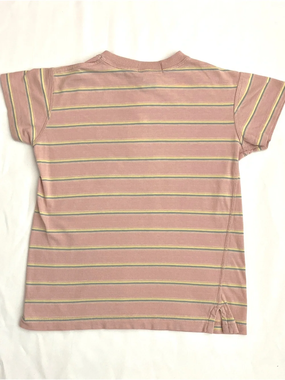 Ralph Lauren 90s Henley Striped Cream Vintage Polo Shirt 12-18M